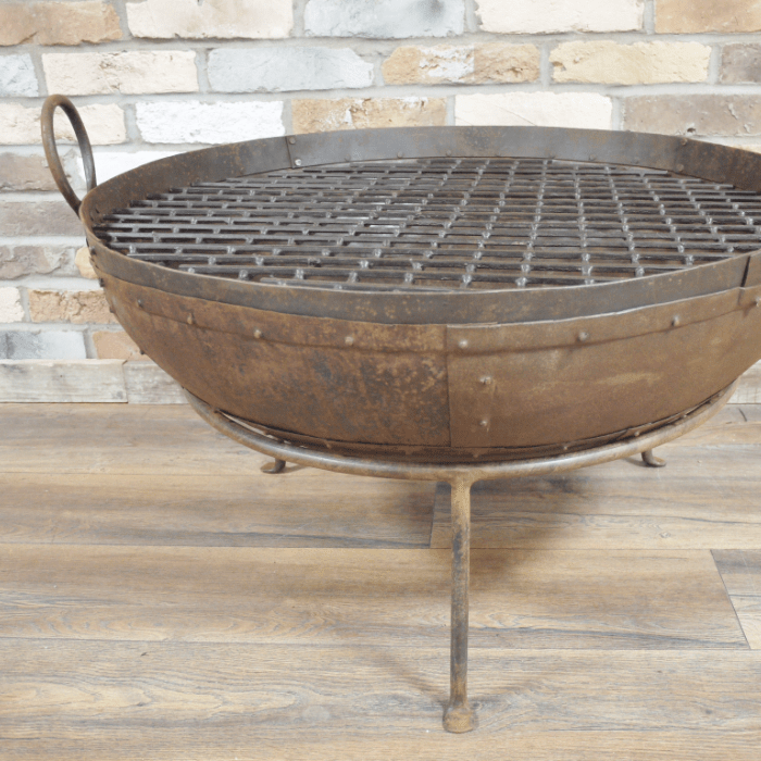 Kadai Fire Pit With Grill - 5189 - Uneeka